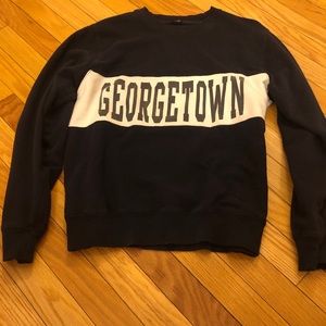 Graphic brandy Georgetown crew neck sweatshirt